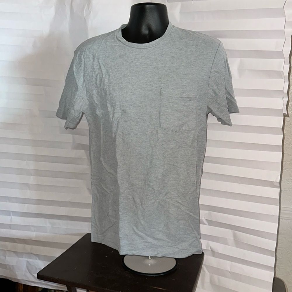 ZARA Men’s Green White Textured Short Sleeve Shirt Size Medium Casual Top